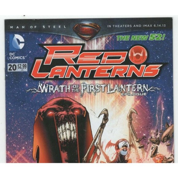 DC Comics #20 New 52 Red Lantern Wrath Of The First Lantern Epilogue Comic Book - Picture 4 of 10